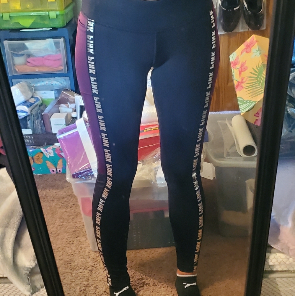Pink cozy leggings